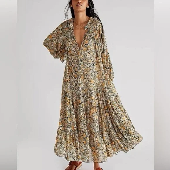 Free People Feeling Groovy Maxi Dress XS - Picture 6 of 6